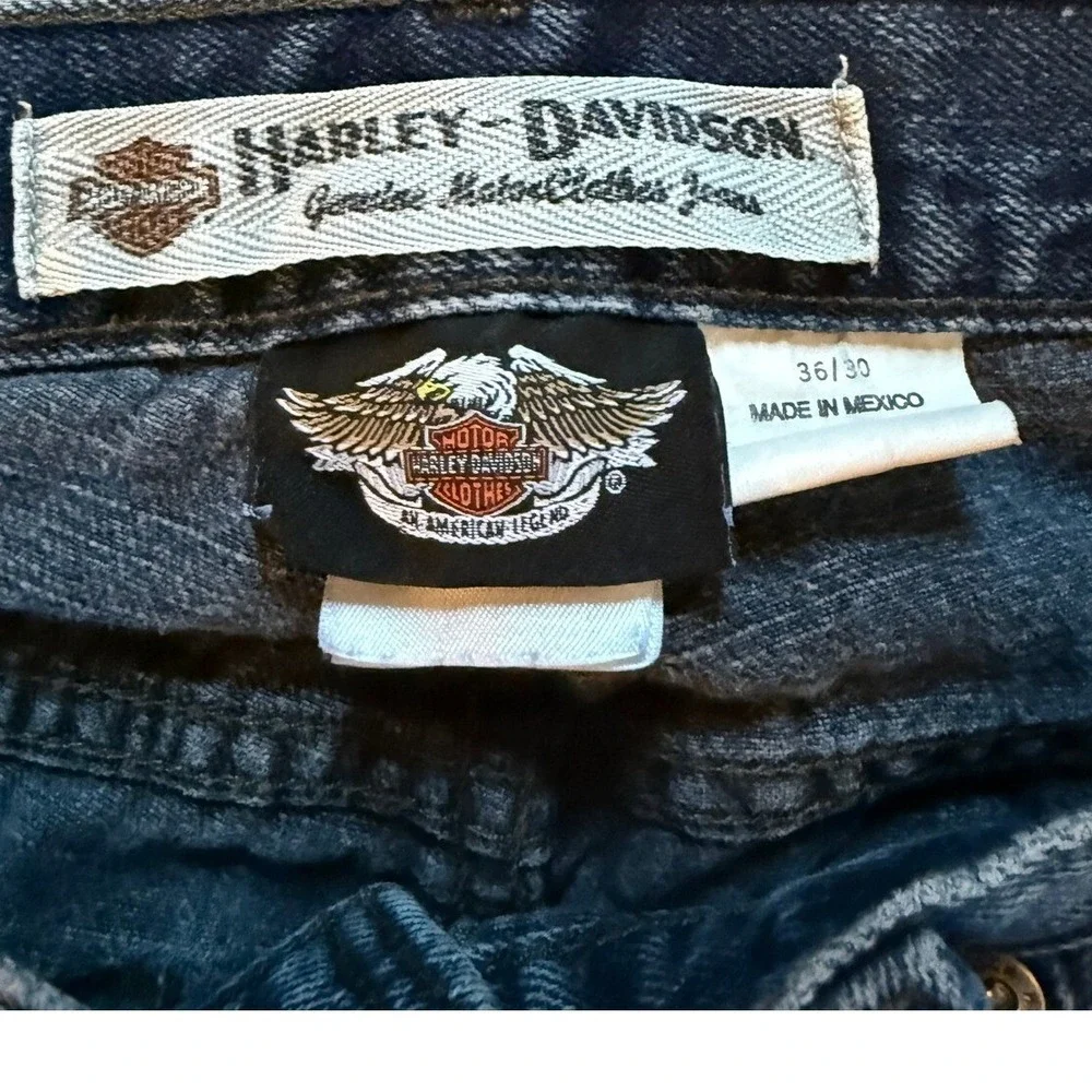 Harley Davidson Men's Jeans‎ 36x30 Blue Denim Regular Fit MotorClothes